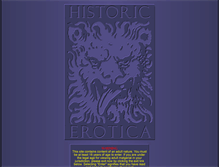 Tablet Screenshot of historicerotica.com